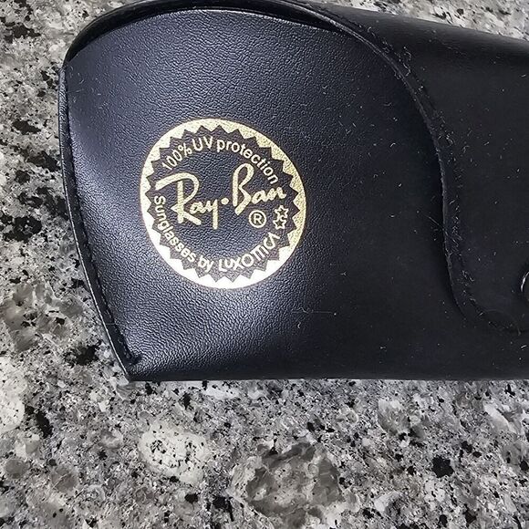 Ray‎ Ban Hard Side Aviator Eyeglasses Sunglasses Protective Case Only Black Snap - Picture 2 of 6